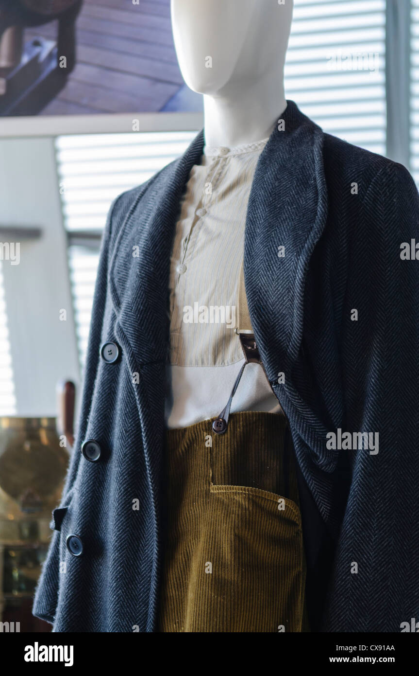 Costume de la 1997 film 'Titanic' (James Cameron) porté par Leonardo Di Caprio Banque D'Images