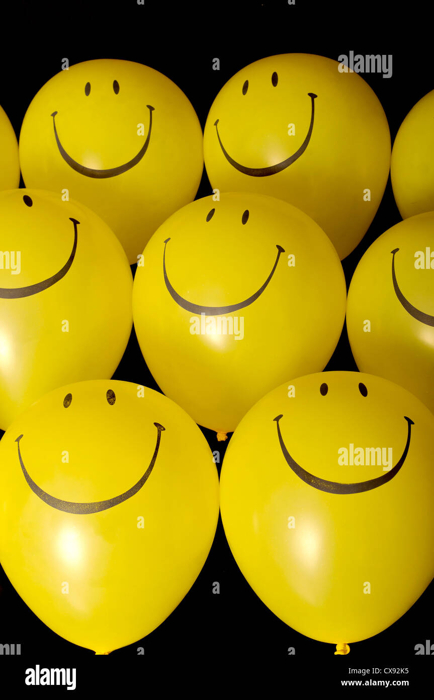 Ballons smiley Banque D'Images Ballons smiley Banque D'Images