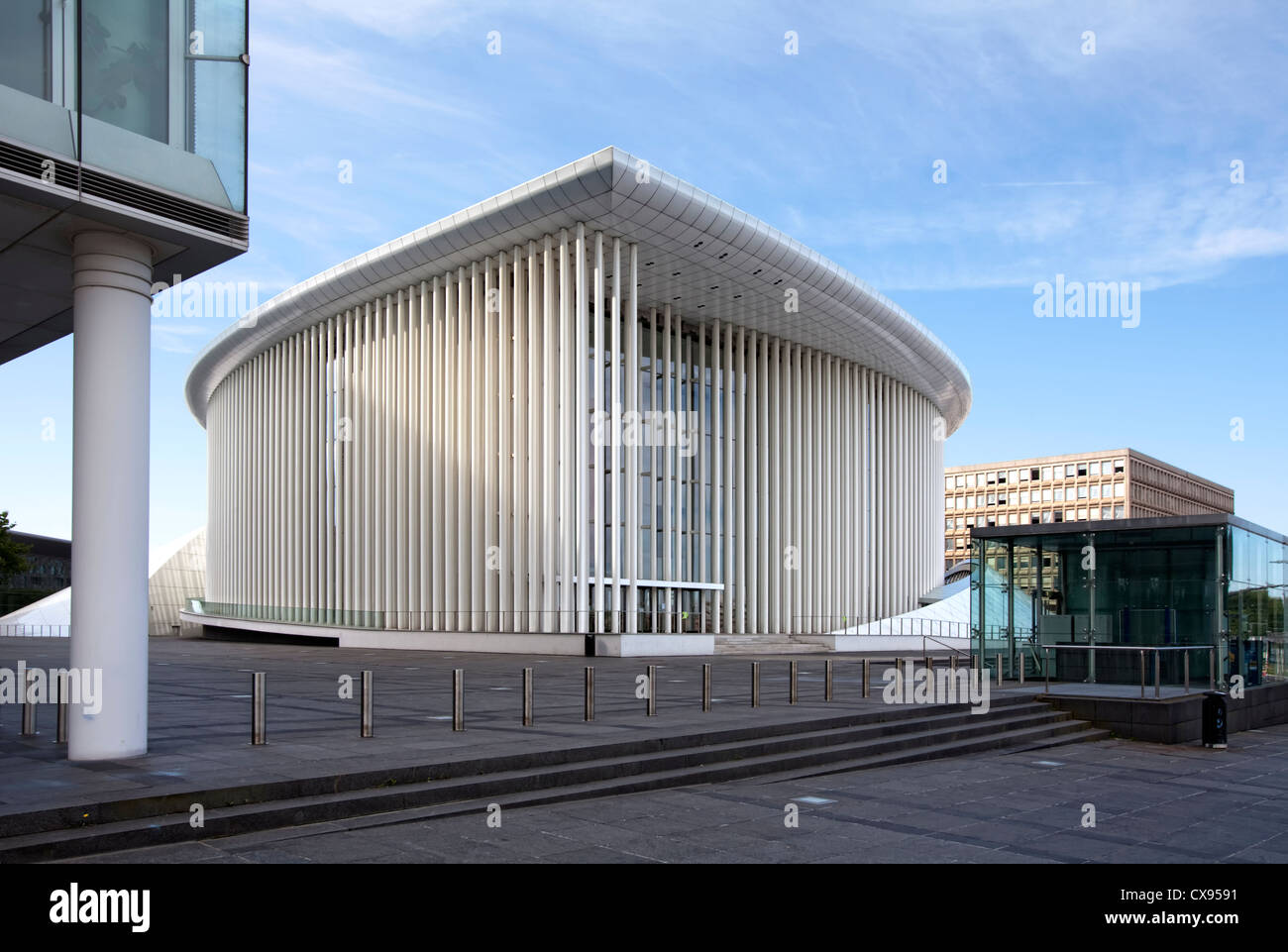 New Philharmonic Hall, salle de concert de la Philharmonique du Luxembourg, Place de l'Europe, le plateau de Kirchberg, Luxembourg, l'Union européenne Banque D'Images