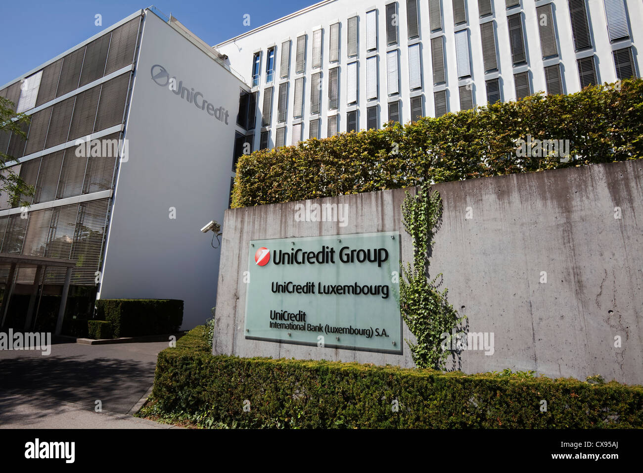 UniCredit International Bank Building, quartier du Kirchberg, ville de Luxembourg, Europe Banque D'Images