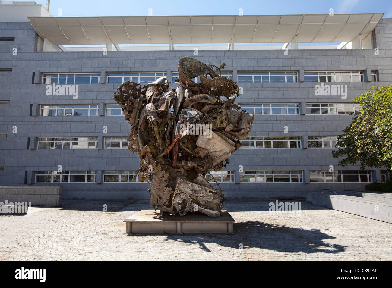 UniCredit International Bank Building, quartier de Kirchberg, Luxembourg, Europe, Sarreguemines von Frank Stella Banque D'Images