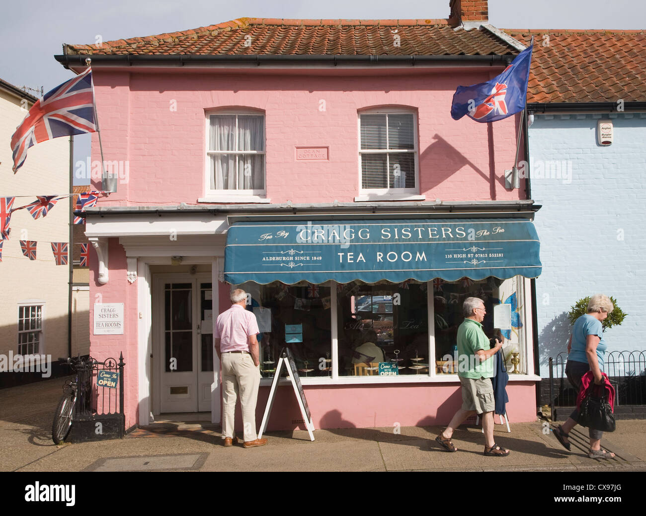 Cragg soeurs salle de thé Angleterre Suffolk Aldeburgh Banque D'Images