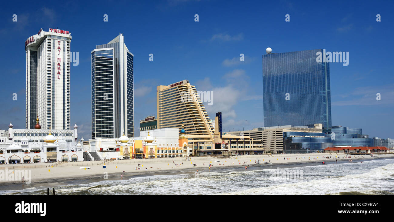 Les casinos à Atlantic City, New Jersey, USA. Banque D'Images