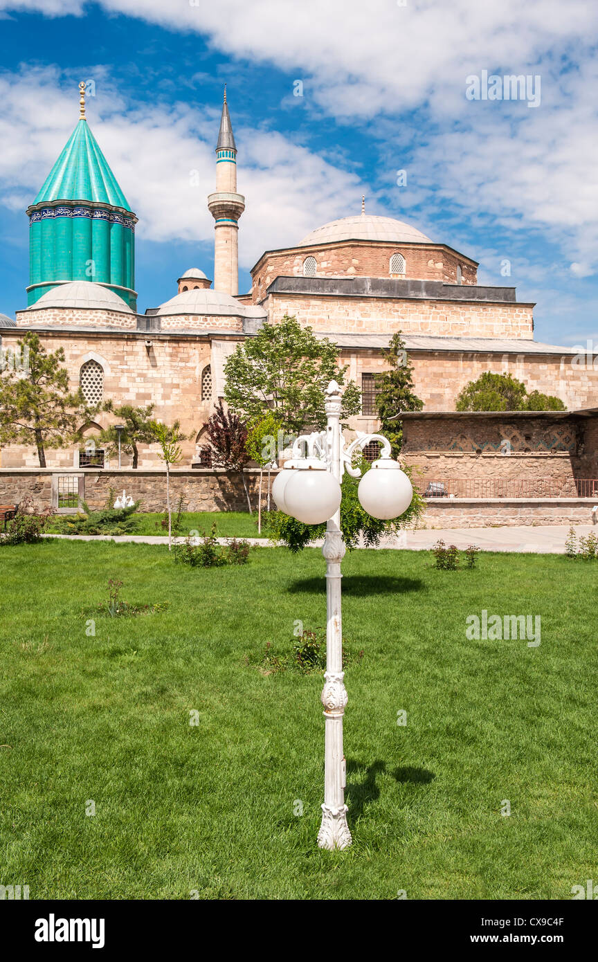 (Mevlana Rumi) mausolée, Konya, Anatolie, Turquie Banque D'Images