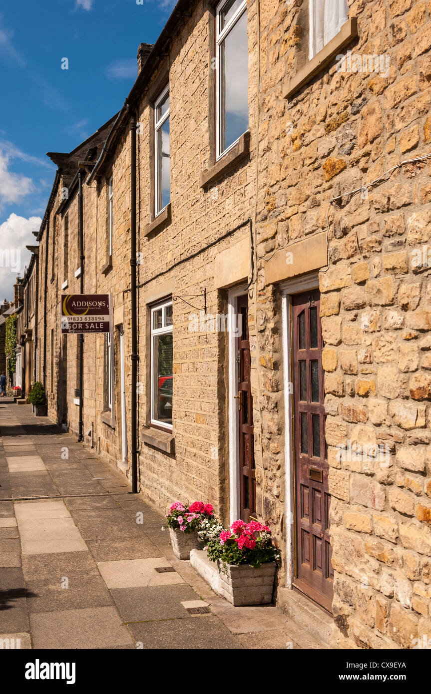 Une maison mitoyenne à vendre à Barnard Castle , County Durham , Angleterre , Angleterre , Royaume-Uni Banque D'Images