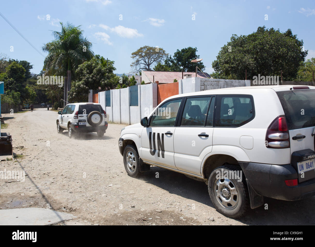 Véhicule de l'ONU Organisation des Nations Unies, à Dili, au Timor oriental Banque D'Images