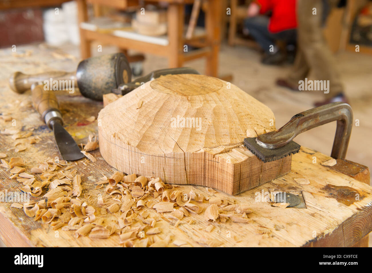 La sculpture sur bois Batavia wharf Banque D'Images