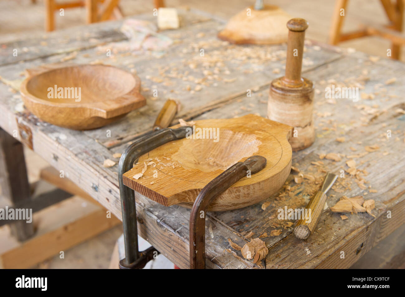 La sculpture sur bois Batavia wharf Banque D'Images