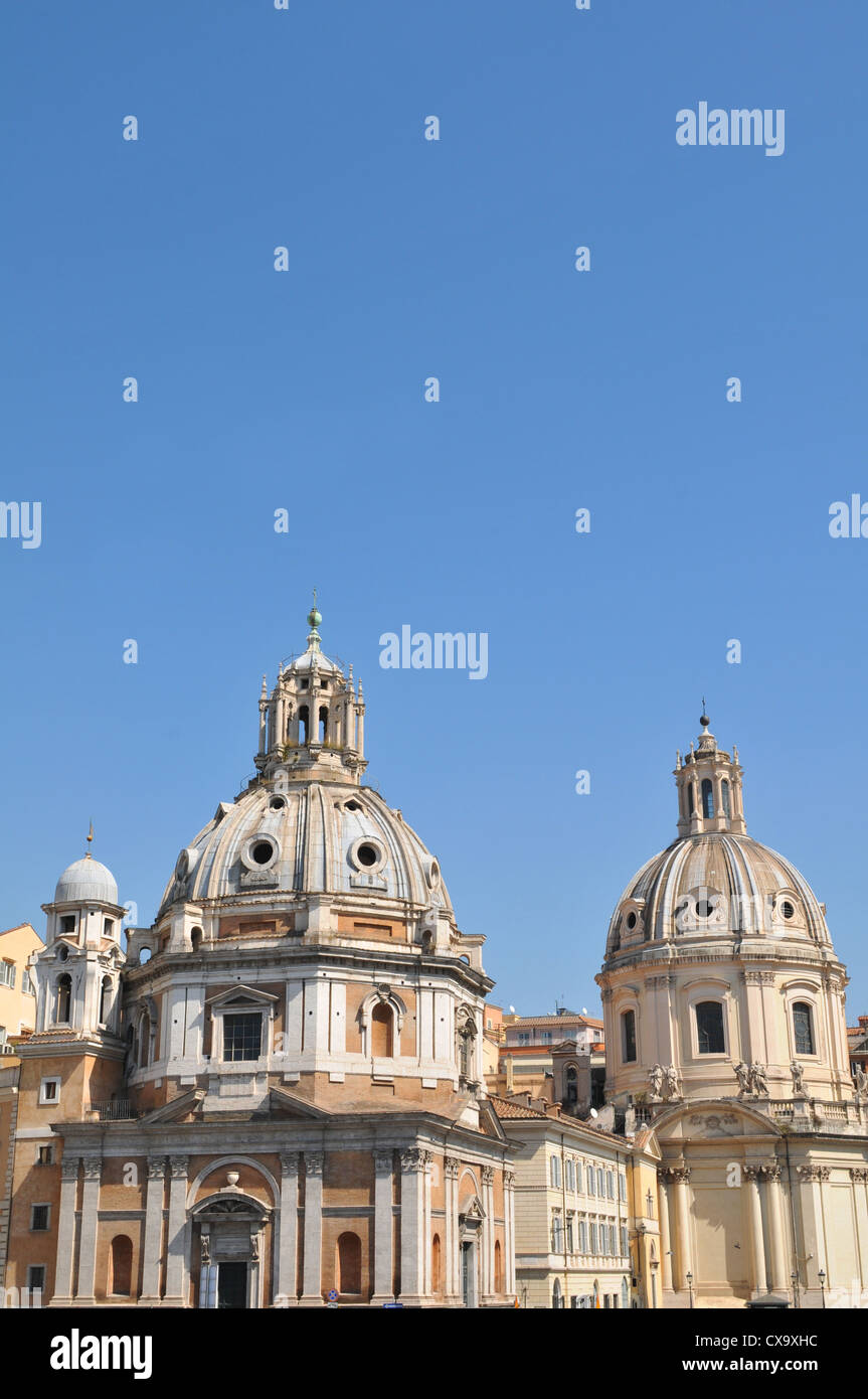 Les détails architecturaux de la Piazza Venezia, Rome (Italie) Banque D'Images