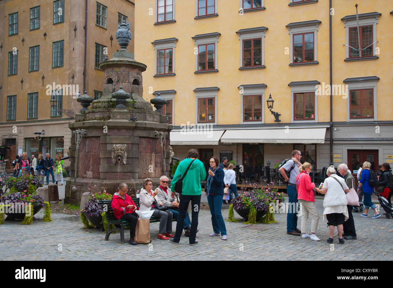 La place Stortorget Gamla Stan, la vieille ville de Stockholm Suède Europe Banque D'Images