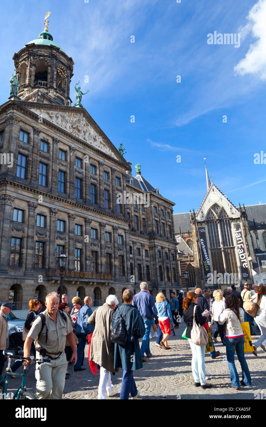 Amsterdam : Koninklijk Paleis (Palais Royal) - Amsterdam, Pays-Bas, Europe Banque D'Images