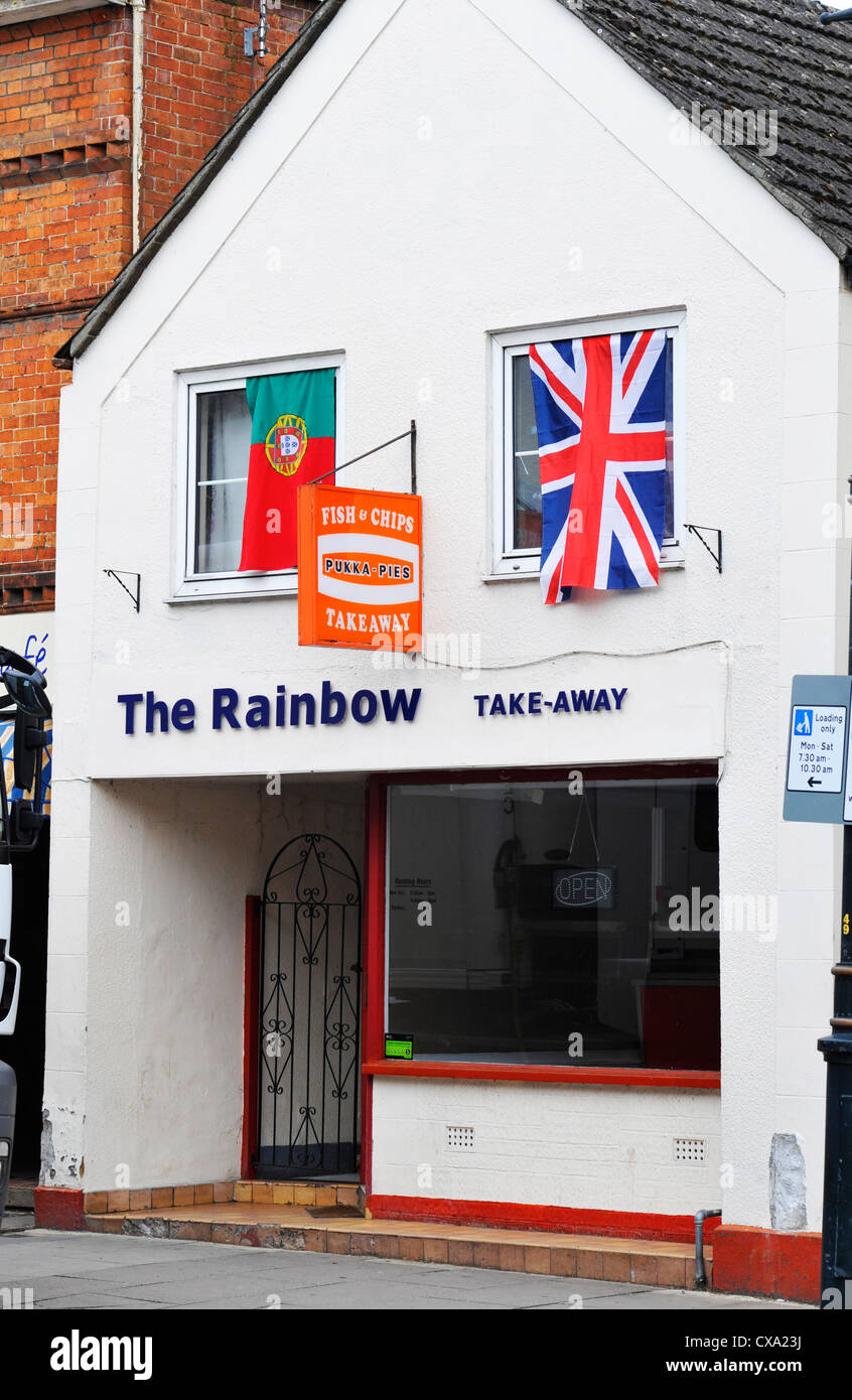 Le Rainbow shop à puce dans la région de Cricklade, Wiltshire. Banque D'Images