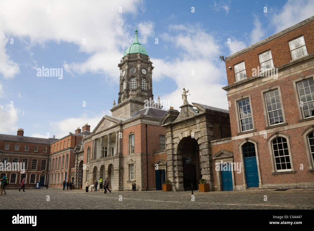 La ville de Dublin Irlande UE La tour de Bedford 1761 pièce maîtresse du château principal de la Cour de justice géorgienne Fortitude gates Banque D'Images