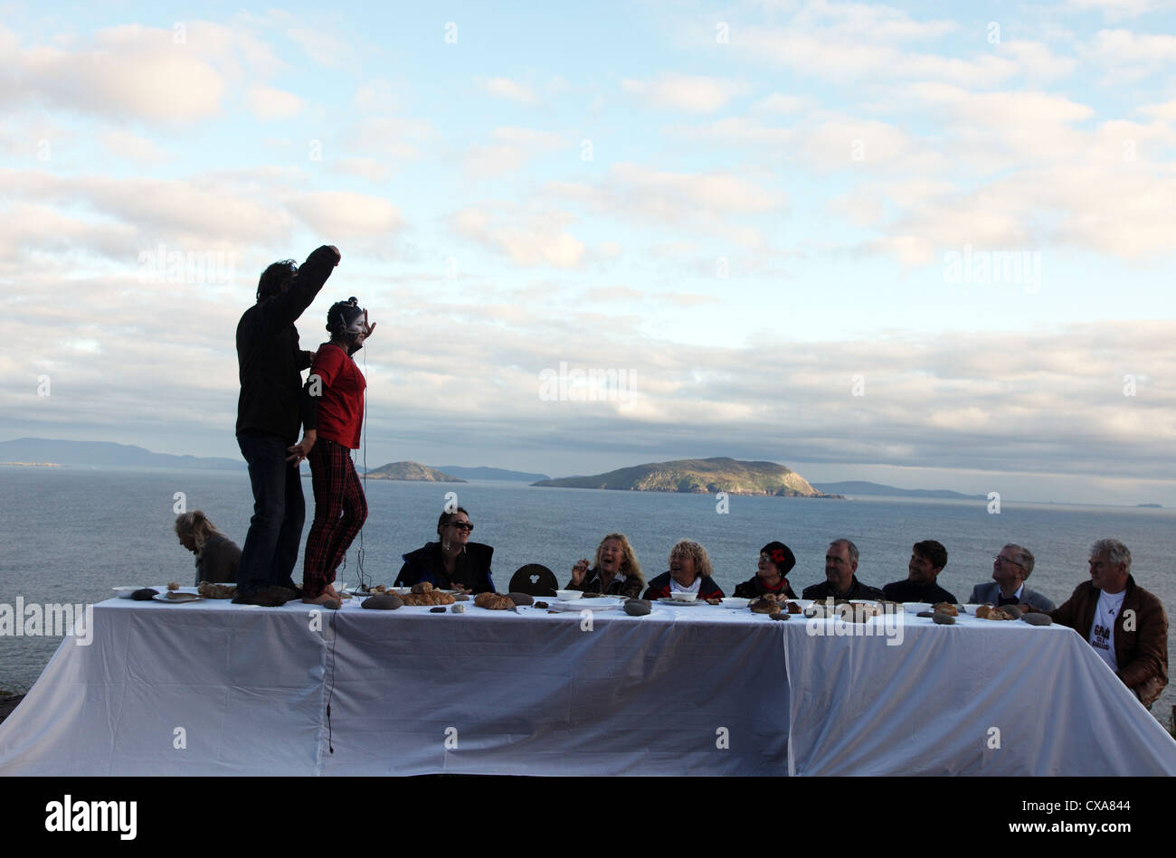 Cill Rialaig rendement par Doris fleurissent en collaboration avec Regine Bartsch, 21e anniversaire Banque D'Images