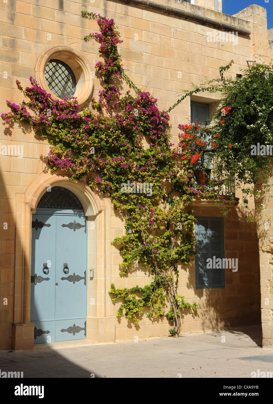 Un bâtiment prett sur l'île maltaise de Gozo. Banque D'Images