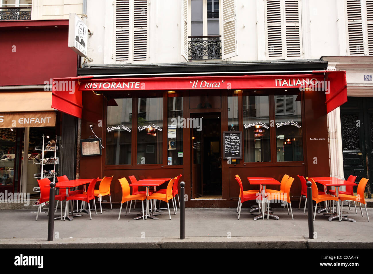 Restaurant italien, Paris, France, Europe Banque D'Images