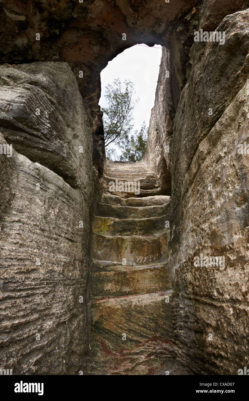 Étapes de pirate, New Providence Island, Bahamas, Caraïbes Banque D'Images