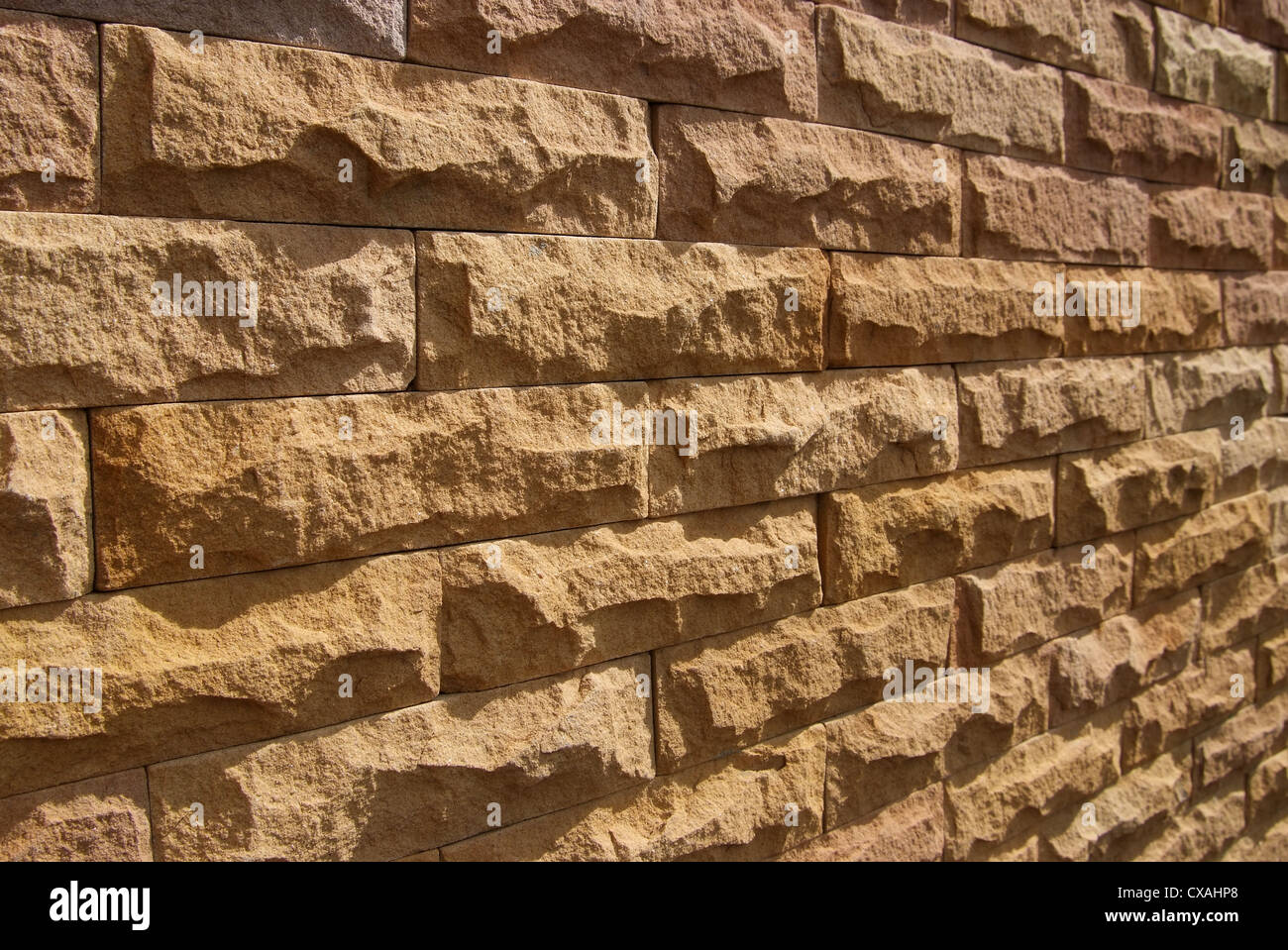 La surface du mur en pierre de sable, l'arrière-plan de décorer Banque D'Images