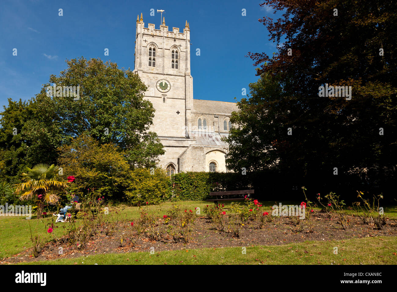 Prieuré de Christchurch, Christchurch, Dorset, England, UK. Banque D'Images