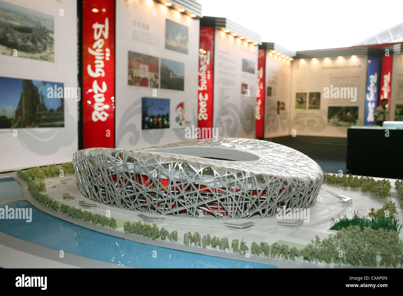 Modèle de Hong Kong le stade olympique des Jeux Olympiques d'été de 2008 à Beijing Banque D'Images