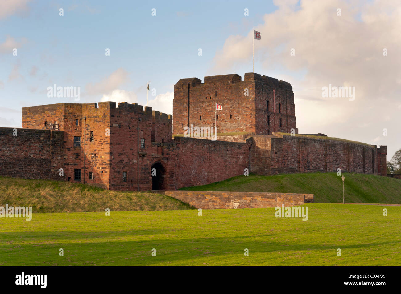 Le château de Carlisle, Cumbria Banque D'Images