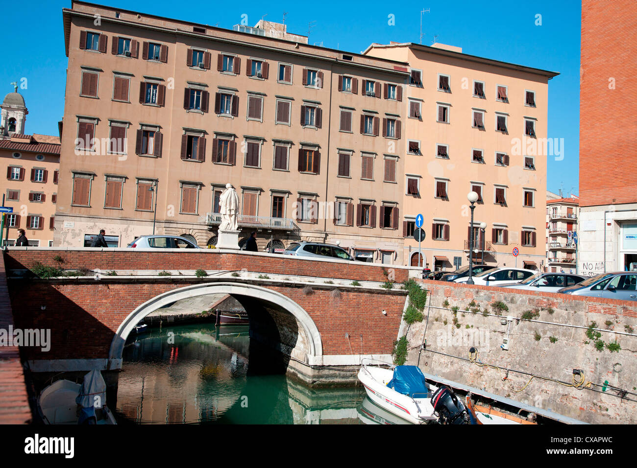 Nouveau quartier de Venise, Livourne, Toscane, Italie, Europe Banque D'Images