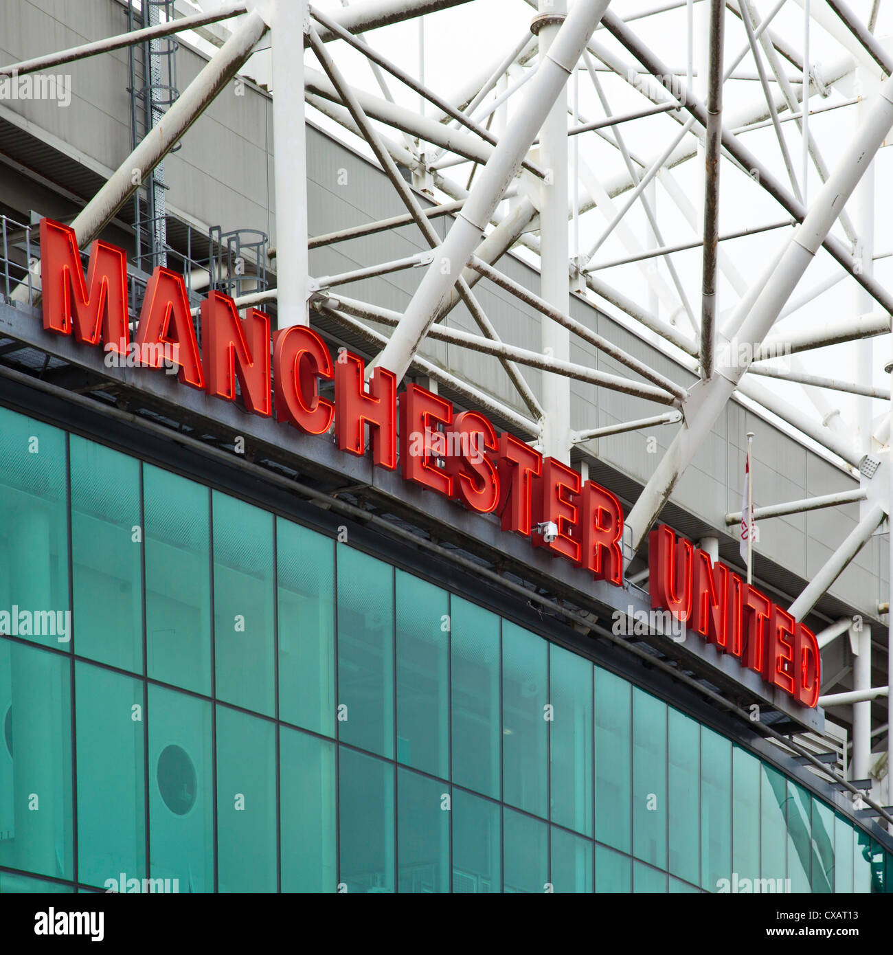 Le stade de football Old Trafford Manchester Banque D'Images