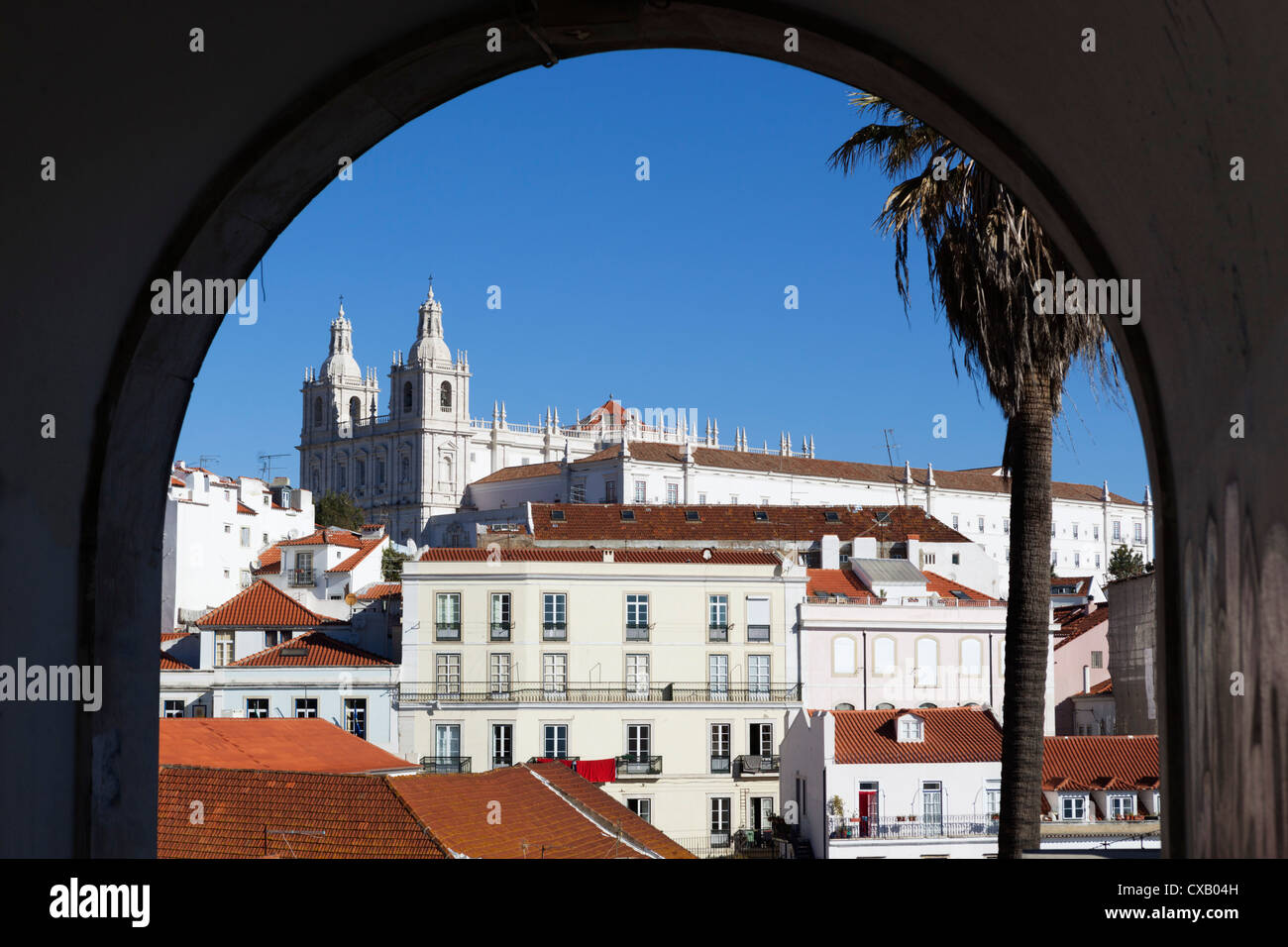 São Vicente de Fora eglise, Alfama, Lisbonne, Portugal, Europe Banque D'Images