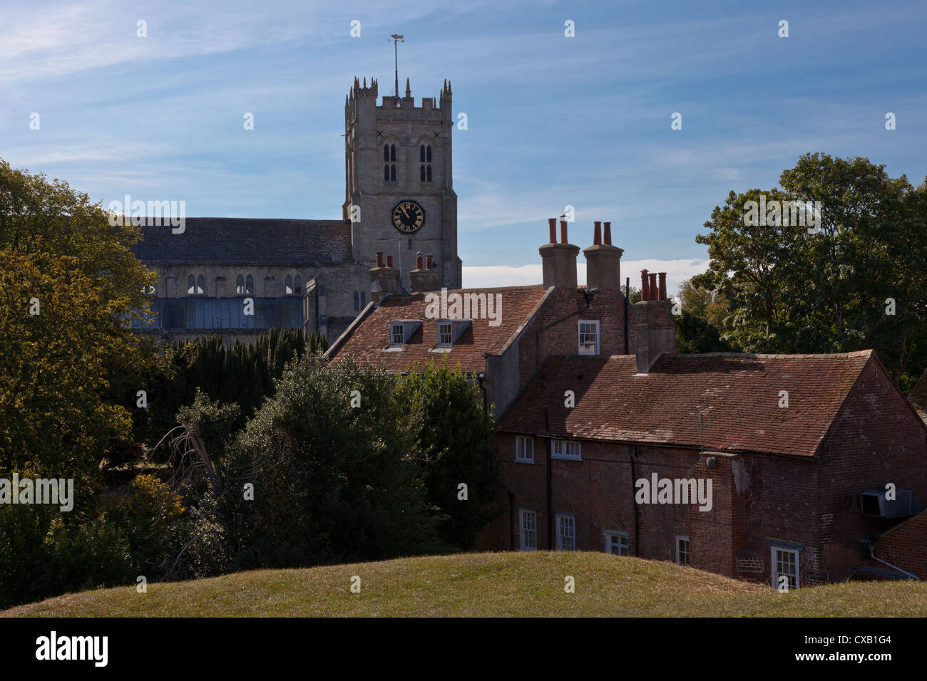 Prieuré de Christchurch, Christchurch, Dorset, England, UK. Banque D'Images