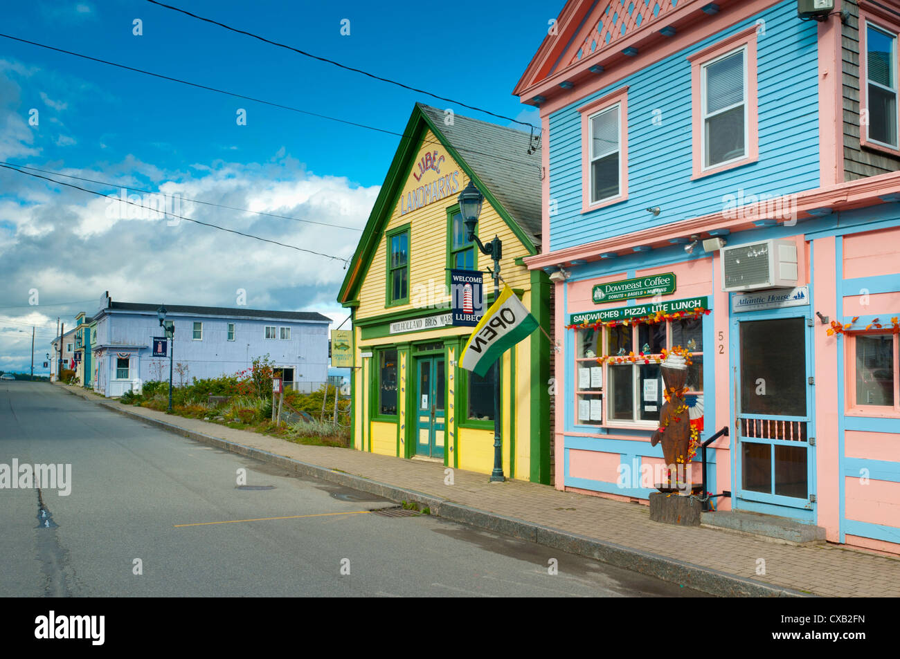 Lubec, la ville la plus à l'est dans la zone continentale des États-Unis, le Maine, la Nouvelle Angleterre, États-Unis d'Amérique, Amérique du Nord Banque D'Images