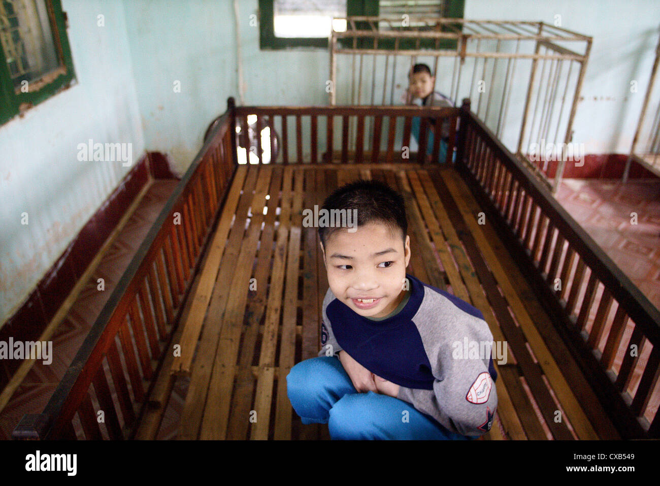 Vietnam, Centre pour enfants handicapés mentaux Banque D'Images