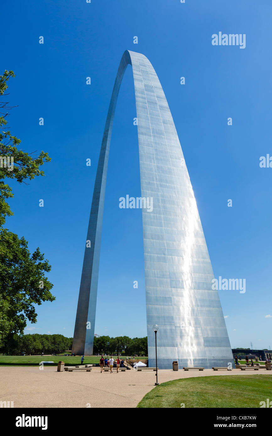 La Gateway Arch, Jefferson National Expansion Memorial, St Louis, Missouri, USA Banque D'Images