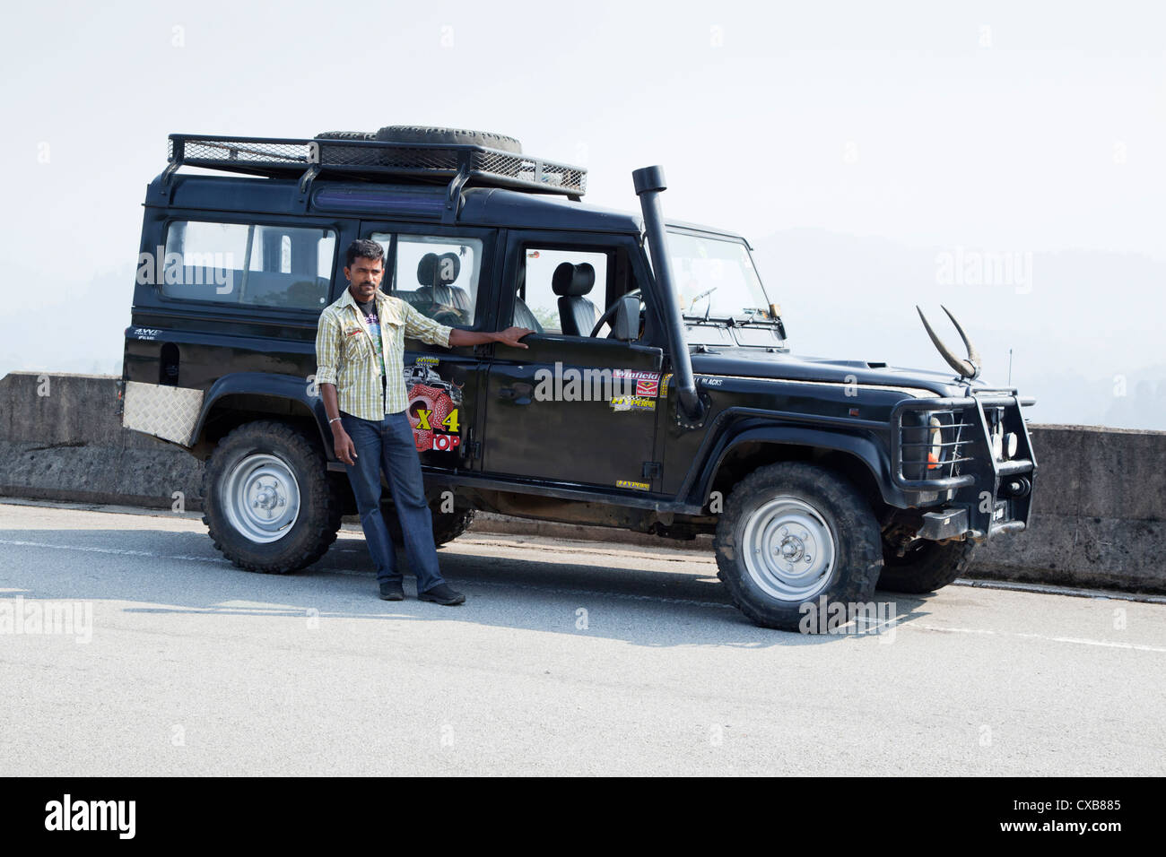 Jeep safari dans la région de Cameron Highlands, Malaisie, Asie du Sud Est Banque D'Images