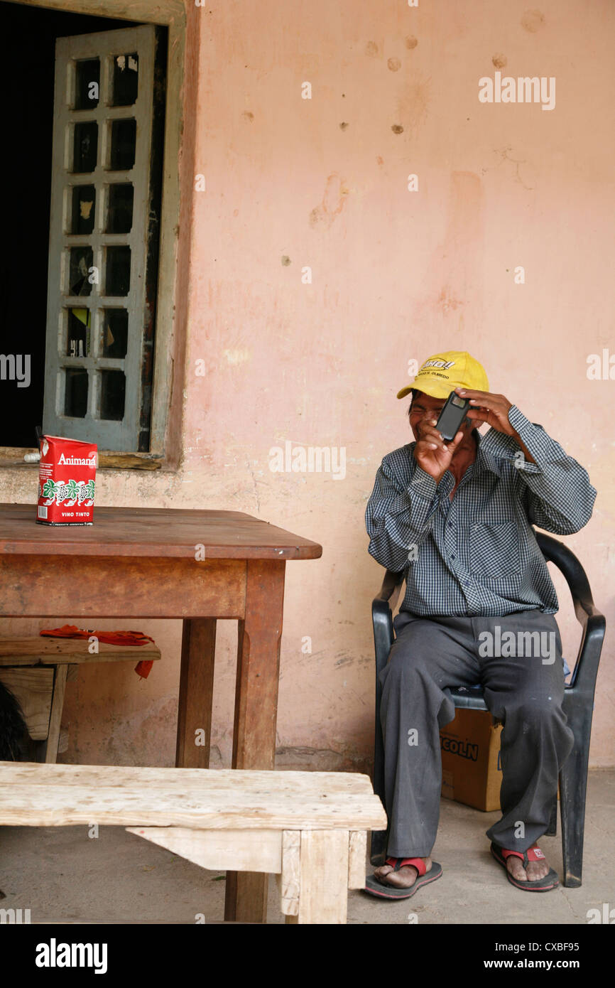 Portrait des personnes vivant dans un lieu de peuplement en Valles Calchaquies entre Cafayate et Cachi. La province de Salta, Argentine. Banque D'Images