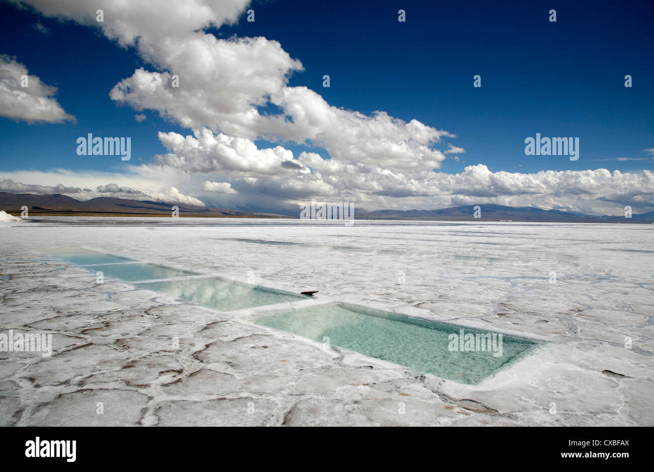 Salinas Grandes, Province de Jujuy, en Argentine. Banque D'Images