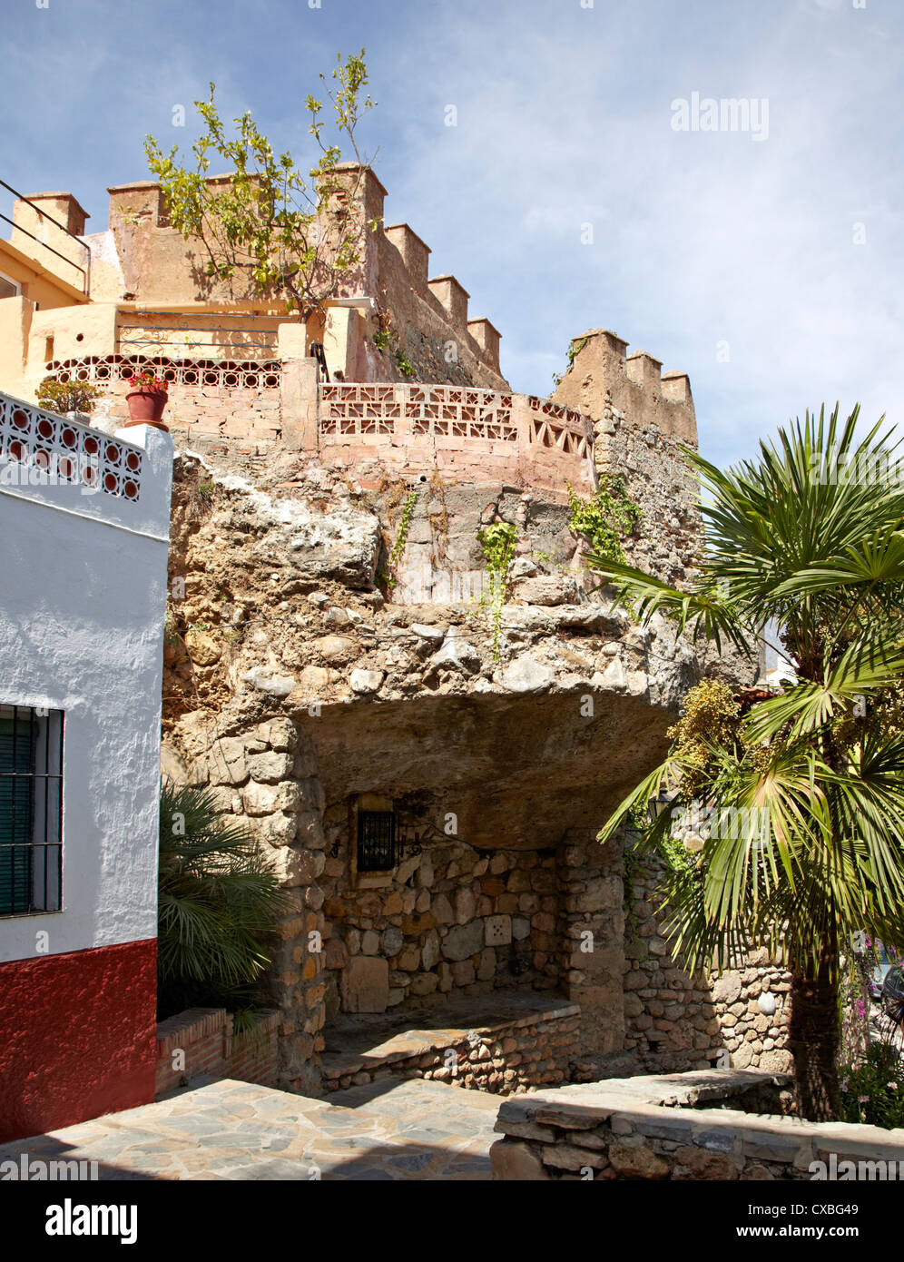Les murs de la ville vieille ville de Marbella espagne Banque D'Images