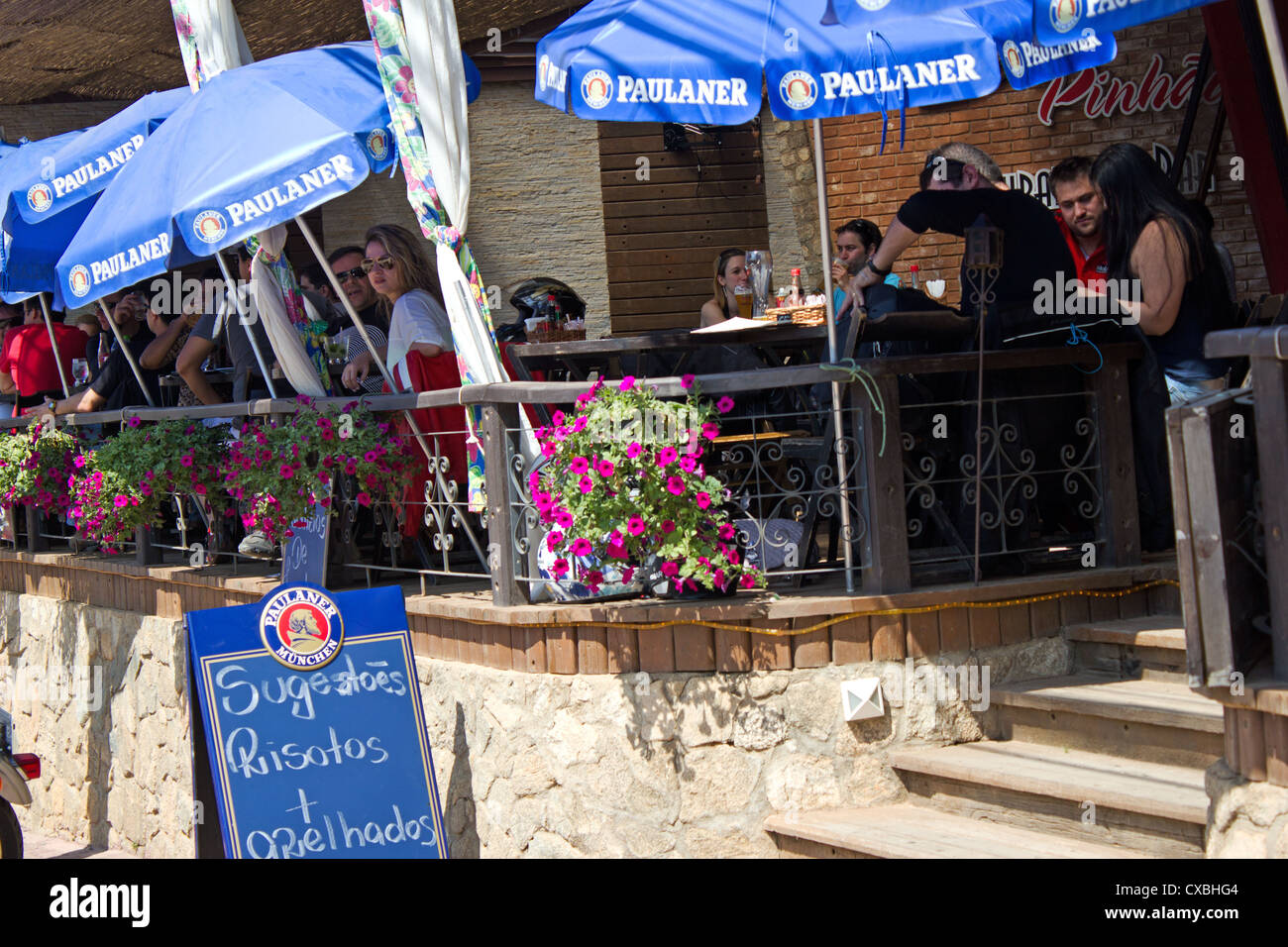 Restaurant brésilien en montagne village de Monte Verde Banque D'Images