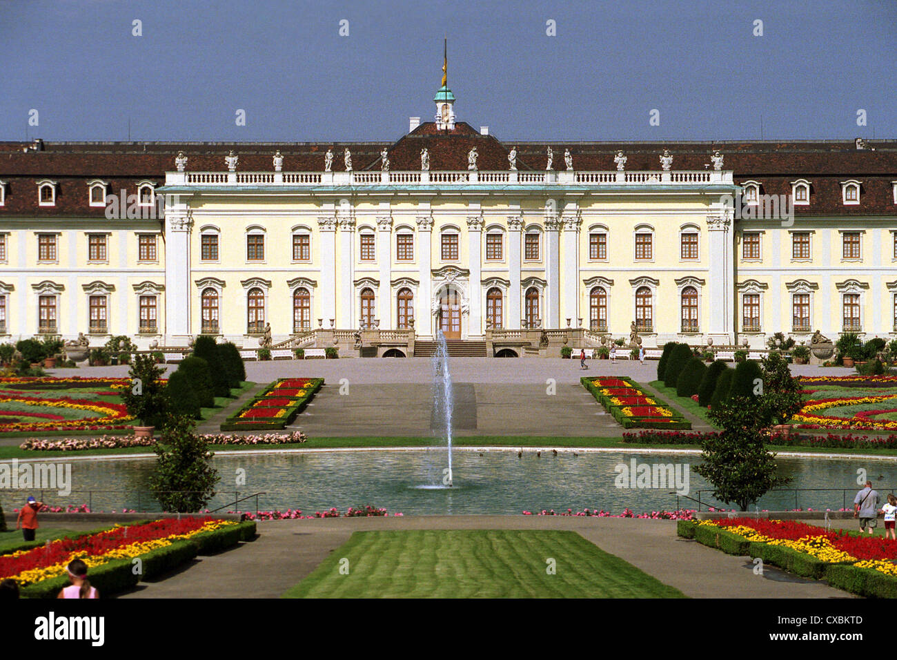 Ludwigsburg, le palais Baroque de Ludwigsburg Banque D'Images