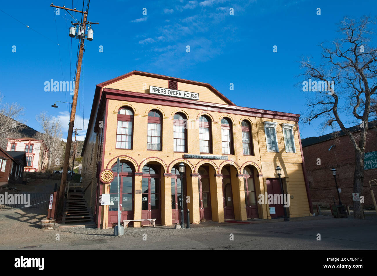 Piper's Opera House historique, Virginia City, Nevada, États-Unis d'Amérique, Amérique du Nord Banque D'Images