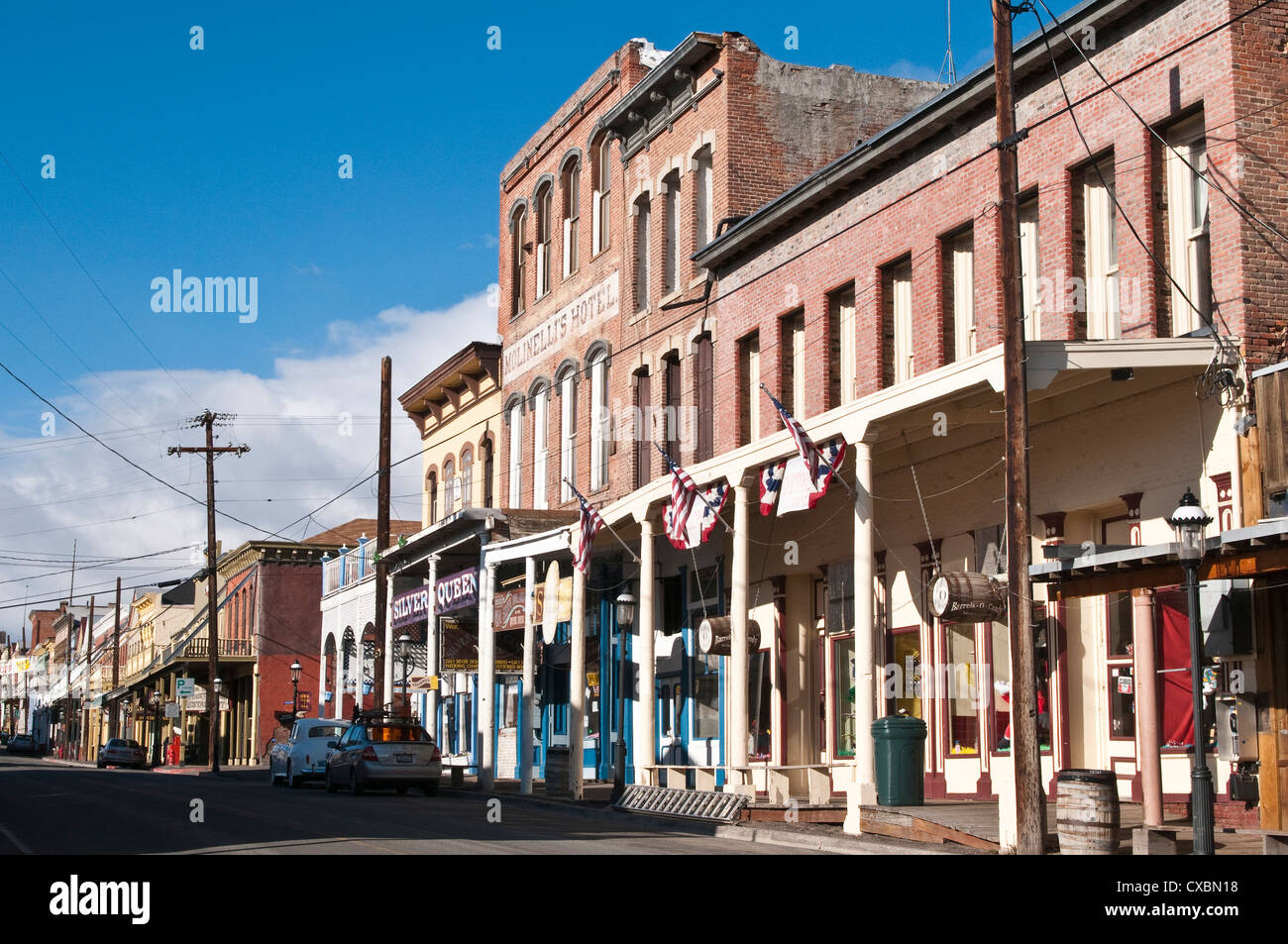 Le centre-ville historique de Virginia City, Nevada, États-Unis d'Amérique, Amérique du Nord Banque D'Images