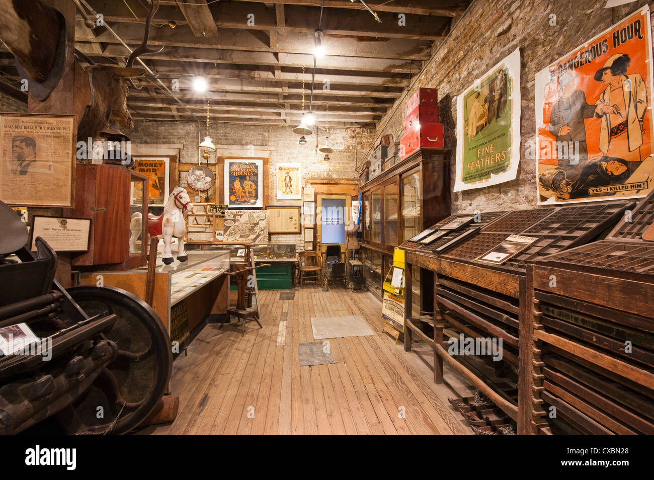 Mark Twain Museum, Virginia City, Nevada, États-Unis d'Amérique, Amérique du Nord Banque D'Images