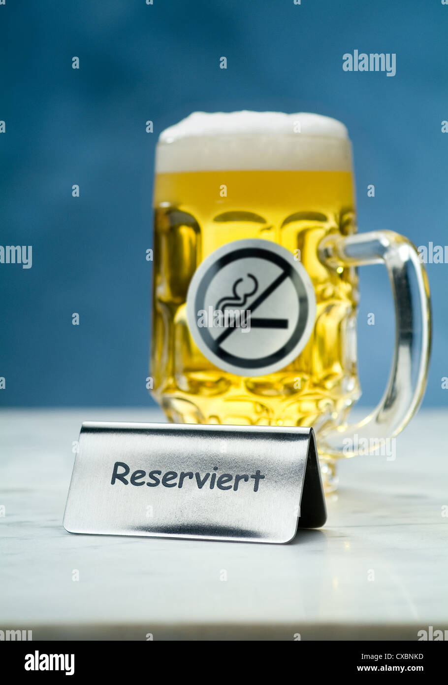 Hambourg, symbole, réservés aux non-fumeurs Banque D'Images