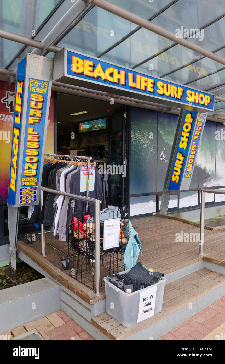 Surf Shop dans la ville de Margaret River, Australie de l'Ouest Banque D'Images
