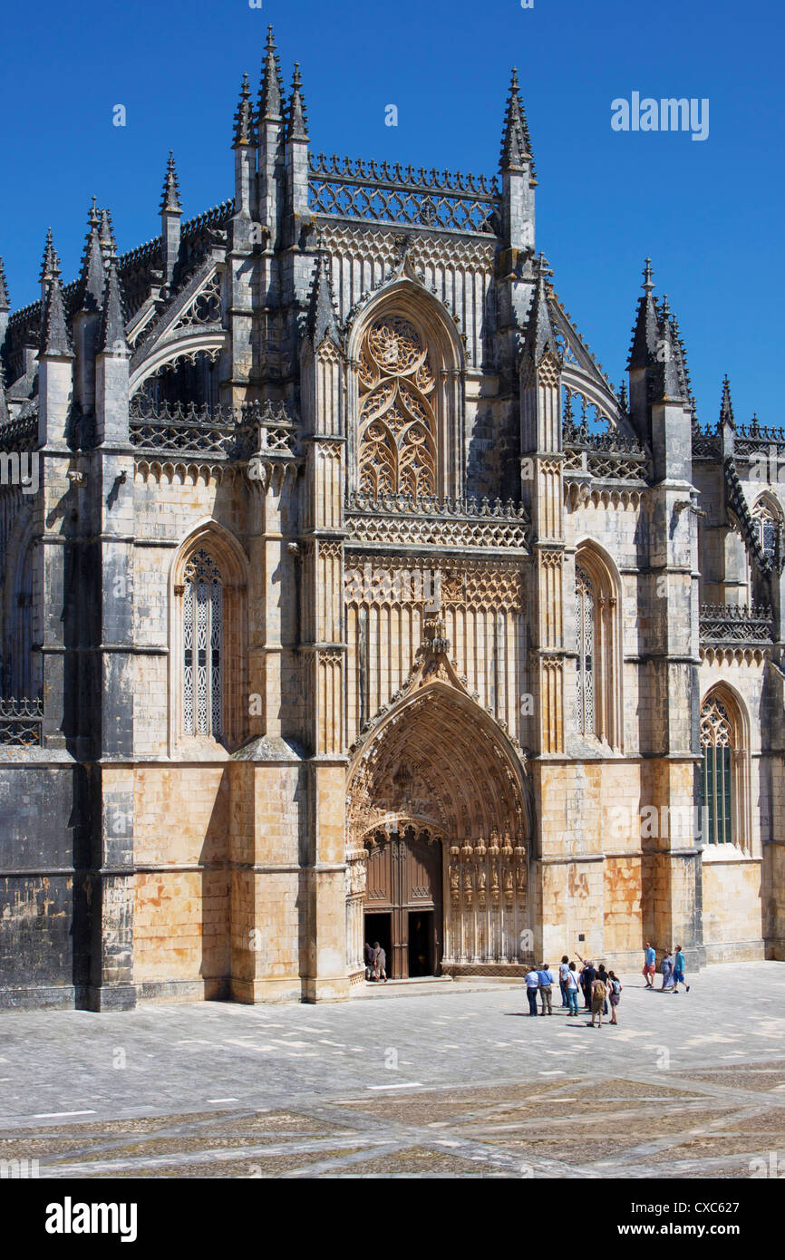 Monastère Santa Maria da Vitoria, UNESCO World Heritage Site, Batalha, Portugal, Europe Banque D'Images