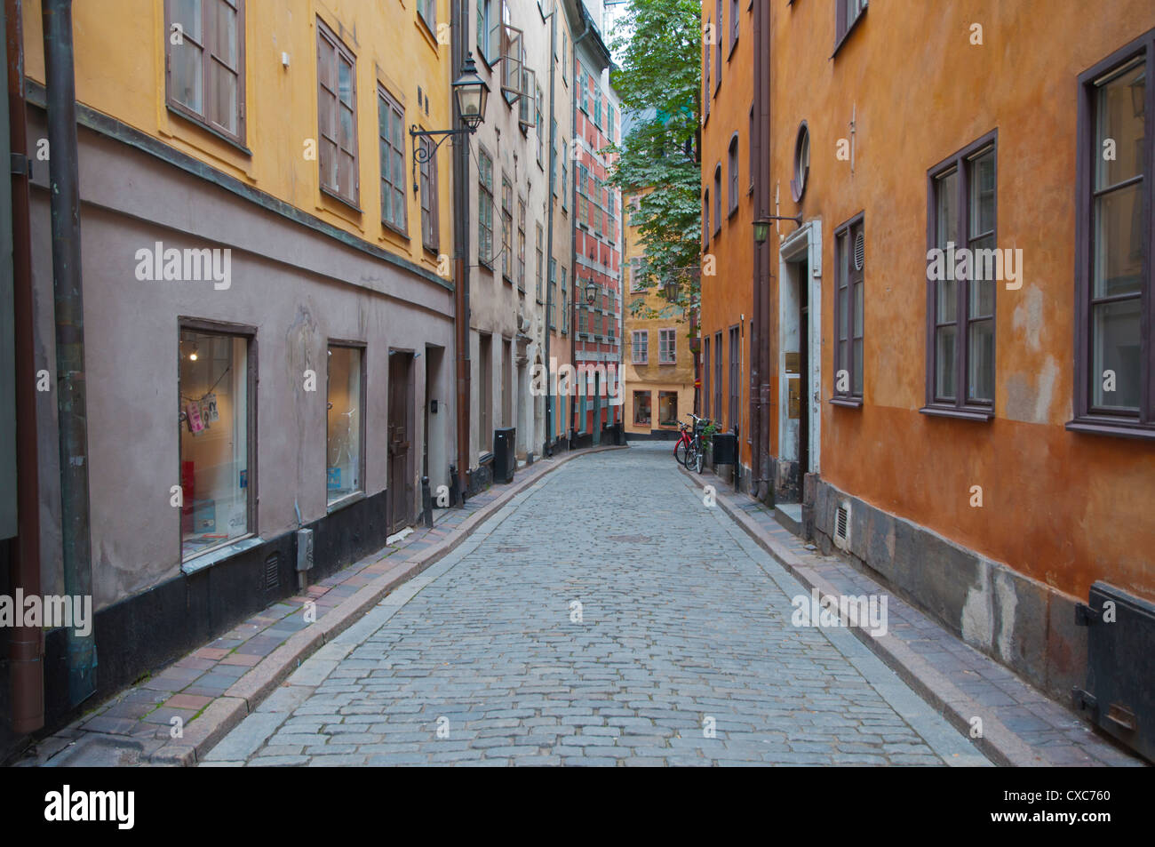 Kindsungatan street Gamla Stan, la vieille ville de Stockholm Suède Europe Banque D'Images