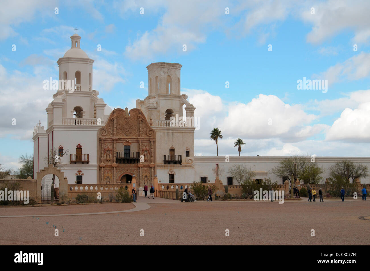 Mission San Xavier, Arizona, États-Unis d'Amérique, Amérique du Nord Banque D'Images