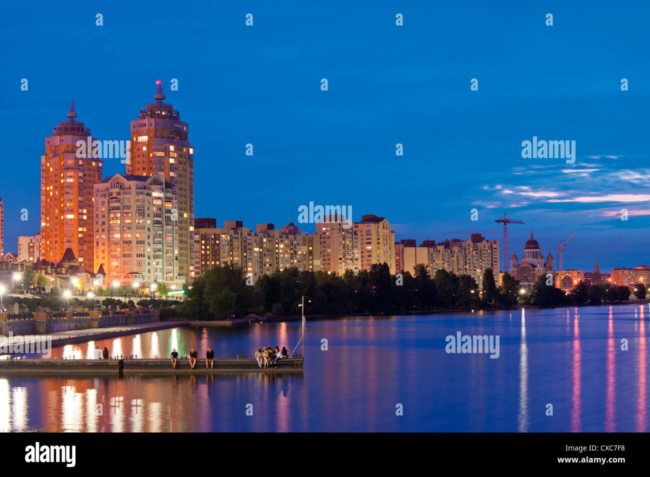 Obolon, Kiev, Ukraine, l'Europe Banque D'Images