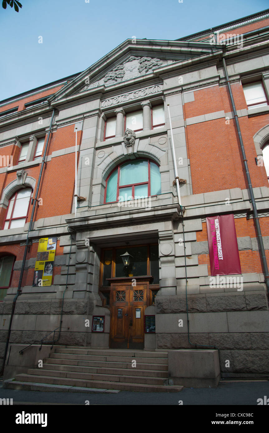 Le Kunstindustrimuseet, Musée National d'art architecture et design central Sentrum Oslo Norvège Europe Banque D'Images