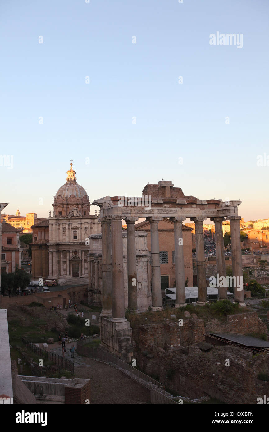 Rome, le Capitole, le Forum Romain, le Forum Romanum Banque D'Images