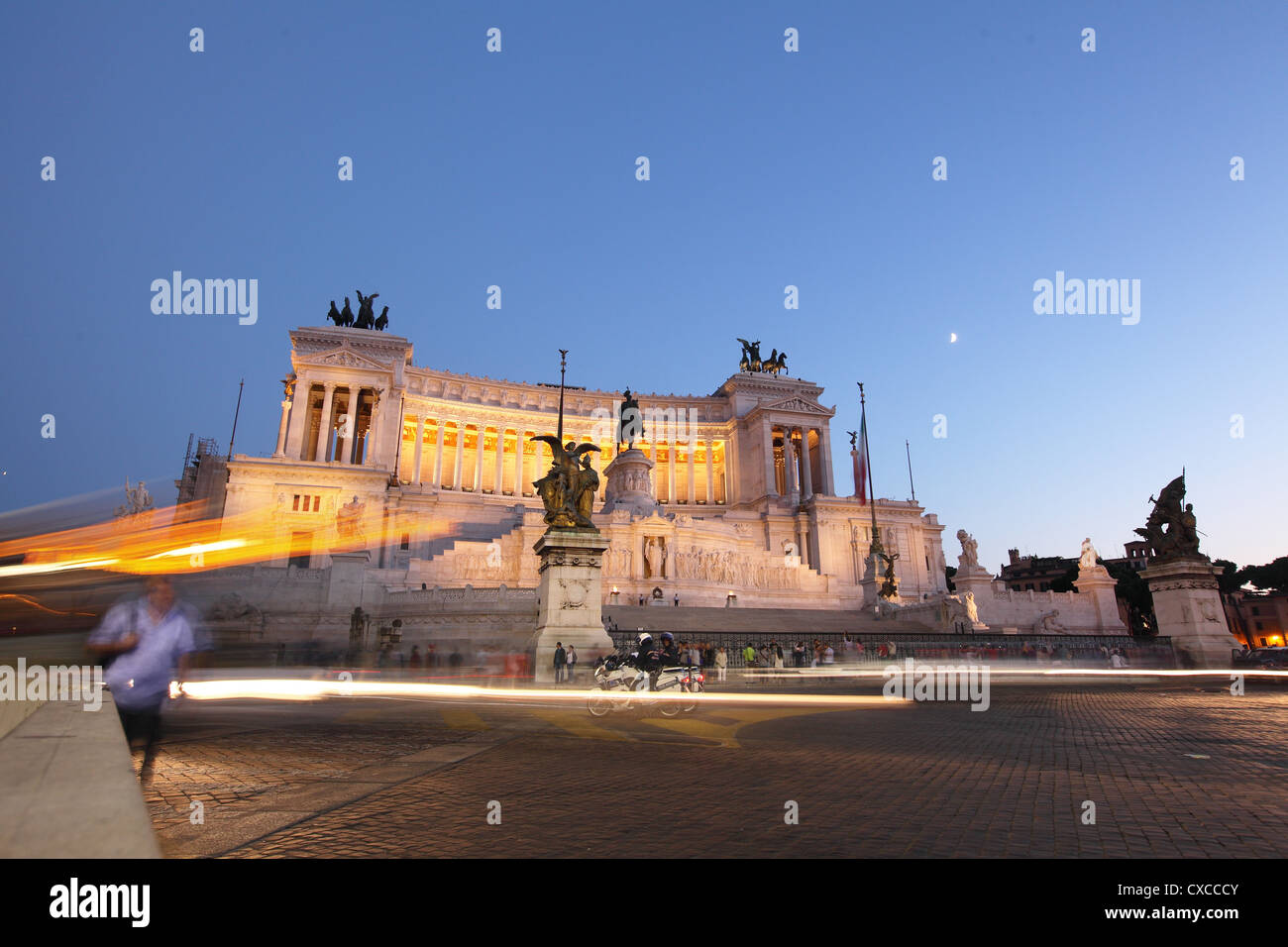 Rome, la colline du Capitole, Emanuel, Viktor, monument de Vittorio Emanuele II, Piazza Venezia Banque D'Images